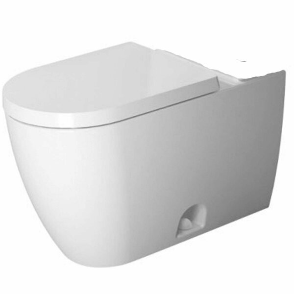 Duravit Two-Piece Toilet Me By Starck Siphon Jet, 1.32 gpf, Siphon Jet, Elongated, White Alphin 2171010000